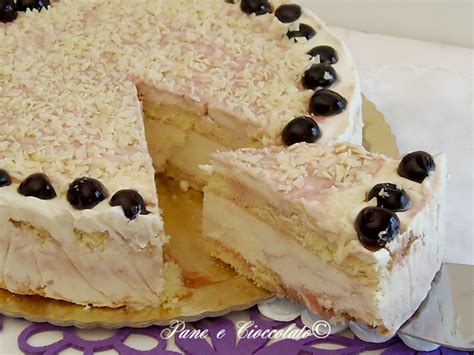 Torta fredda al cioccolato bianco