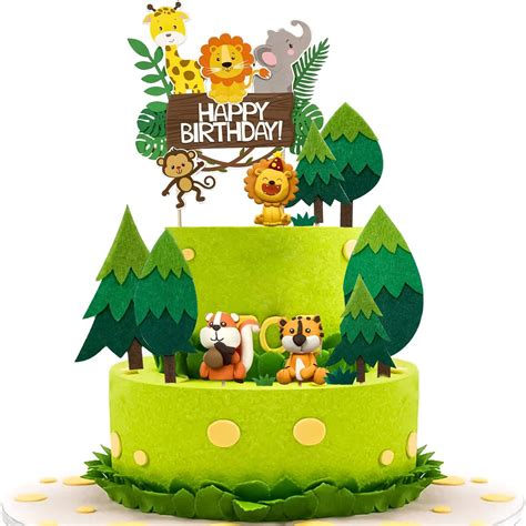 Torta giungla con cake topper personalizzato