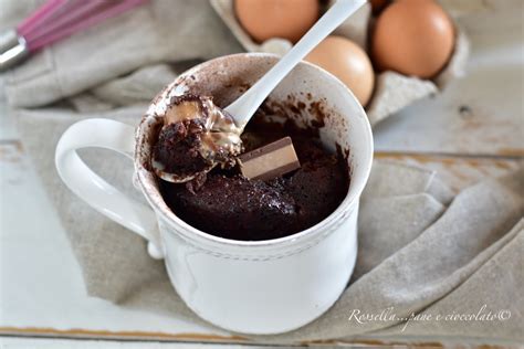 Torta in tazza al cioccolato
