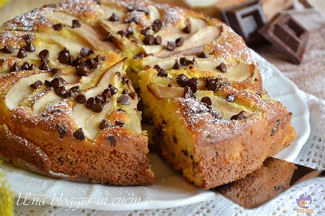 Torta light pere e cioccolato senza uova