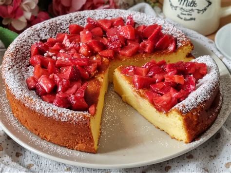 Torta mascarpone e fragole