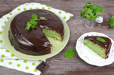 Torta menta e cioccolato