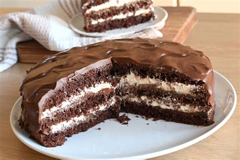 Torta panna e nutella