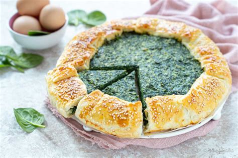 Torta salata con spinaci e uova
