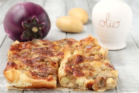 Torta salata melanzane e patate