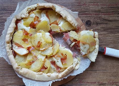 Torta salata patate e speck