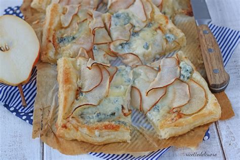 Torta salata pere e gorgonzola