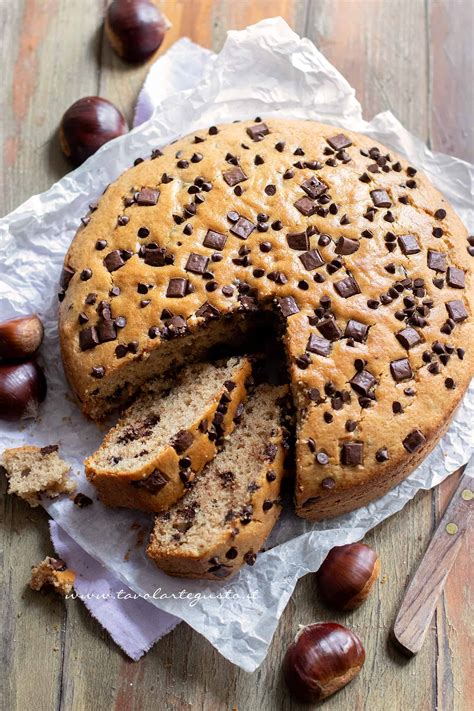 Torta soffice di castagne e cioccolato