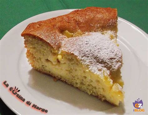 Torta versata alla crema pasticcera