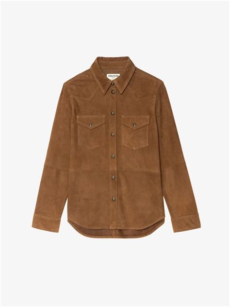 Total look in pelle scamosciata