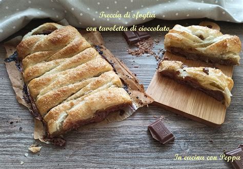 Treccia di Sfoglia con Cioccolato