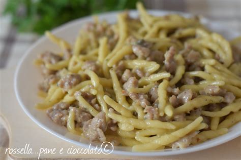 Troccoli Salsiccia e Gorgonzola