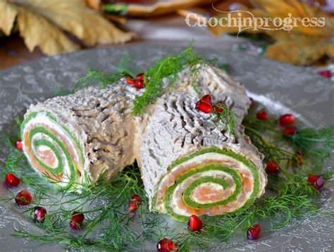 Tronchetto di Natale Salato Decorato