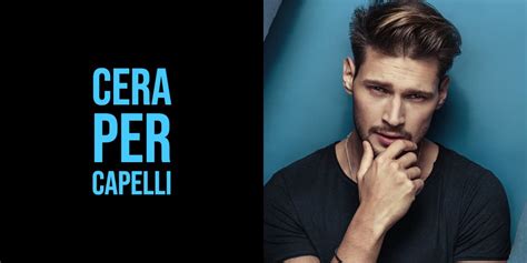 Uomo che usa la cera per capelli