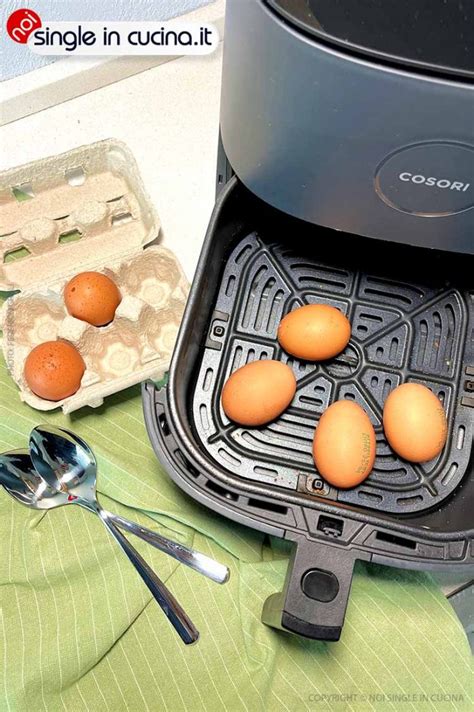 Uova sode in friggitrice ad aria