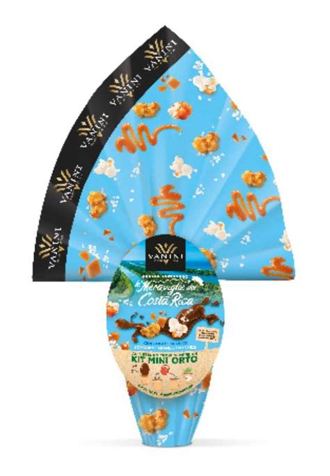 Uovo Vanini con Pop Corn Caramellato Salato