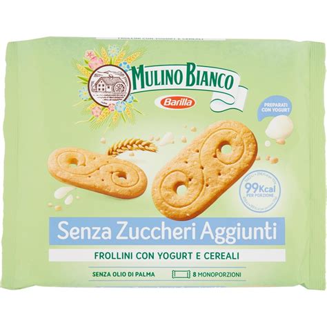 Valori Nutrizionali Biscotti Mulino Bianco Frollini con Yogurt e Cereali
