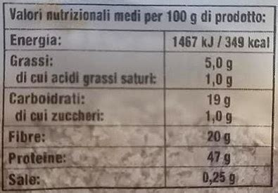 Valori nutrizionali del lievito alimentare in scaglie