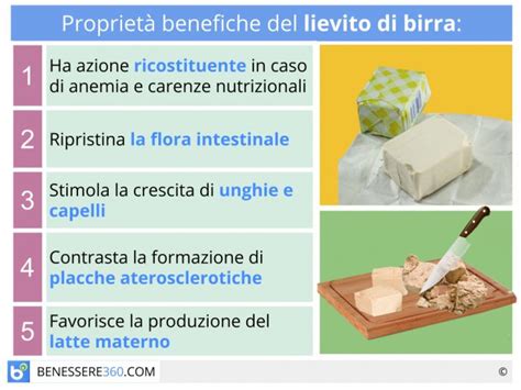 Valori nutrizionali del lievito di birra