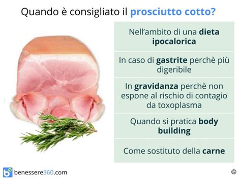 Valori nutrizionali del prosciutto cotto