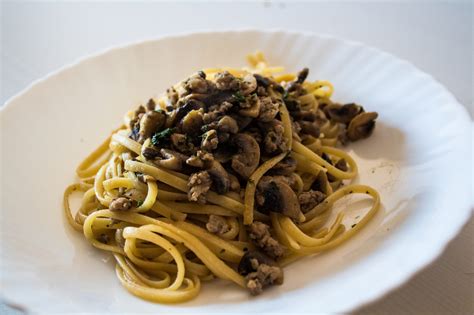 Variante Linguine Salsiccia e Funghi