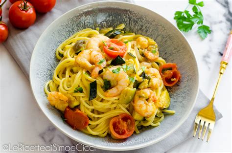 Variante Pasta Panna e Gamberetti con Pomodorini
