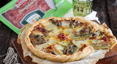 Variante Quiche con Carciofi e Speck
