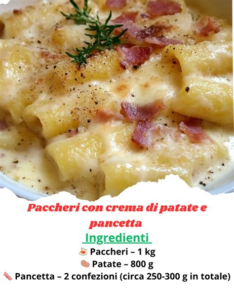 Variante dei Paccheri con Crema di Patate