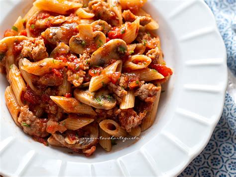 Variante della pasta alla boscaiola