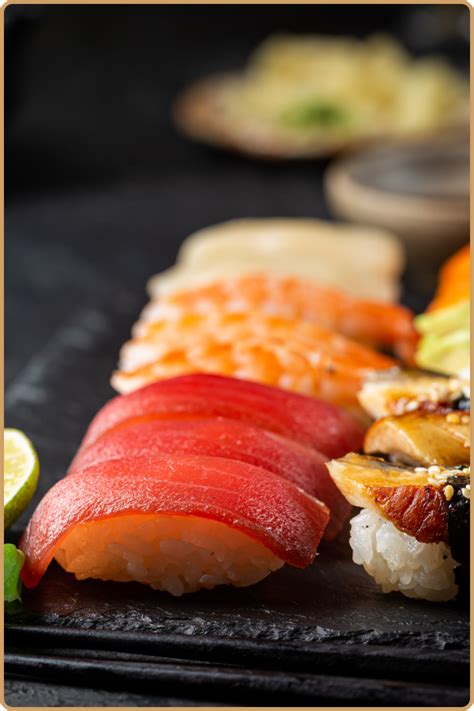 Varietà di pesce per sushi