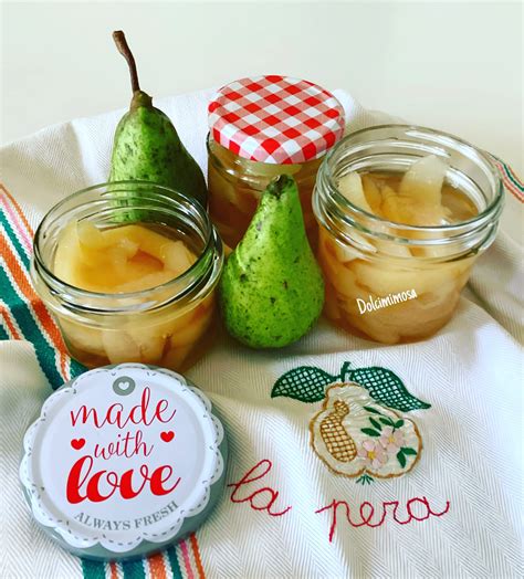 Vasetti di Pere Sciroppate