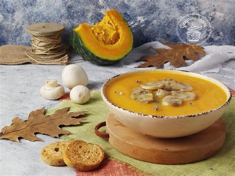 Vellutata di Zucca con Funghi