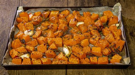 Zucca al forno tagliata