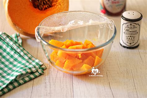 Zucca cotta al microonde