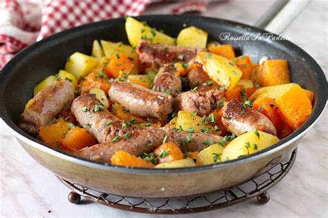 Zucca e Salsiccia in Padella