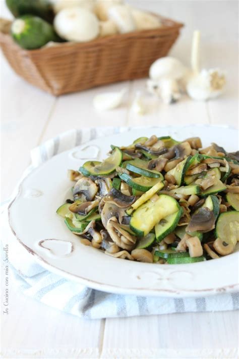 Zucchine e Funghi Trifolati
