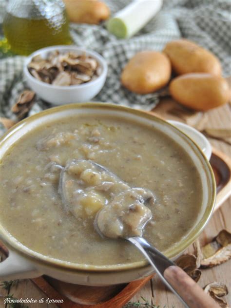 Zuppa di funghi e patate