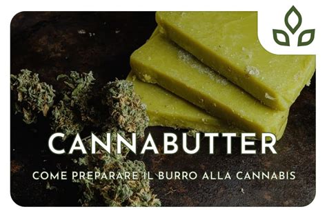 preparazione burro alla cannabis