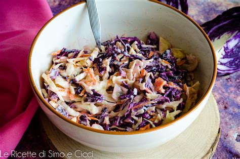 preparazione coleslaw