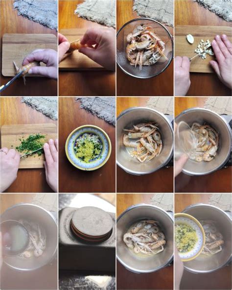 preparazione degli scampi