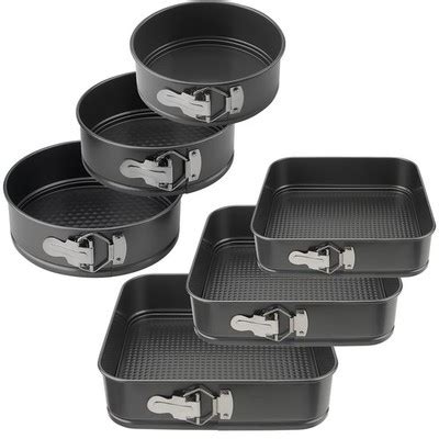 stampi da forno rotondi e quadrati
